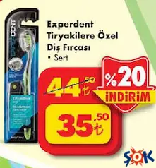 EXPERDENT TİRYAKİLERE ÖZEL DİŞ FIRÇASI SERT fiyat ve kampanya bilgisi